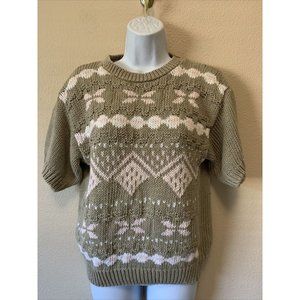 Vintage Hand knit The Import Works Cotton